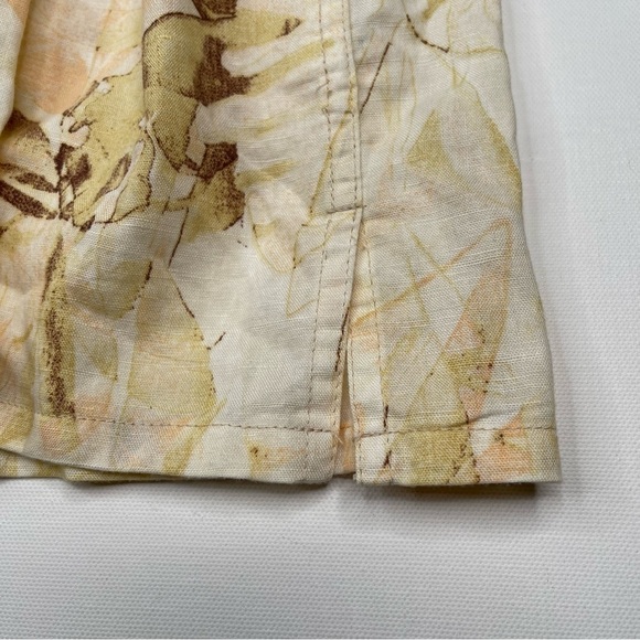 Hawaiian Aloha Shirt Linen Cotton Button Beach Vacation Tropical Summer 5X New - Picture 6 of 13